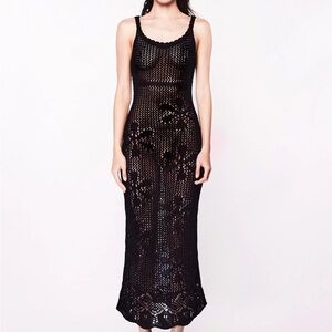 NWOT Asta Resort Emma Tricot Dress Black XS